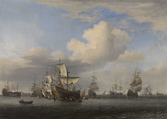 Captured English Ships after the Four Days’ Battle by Willem van de Velde II