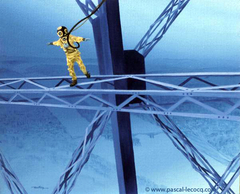 CASCADEUR DE LA TOUR - The stuntman of the Eiffel tower - by Pascal by Pascal Lecocq