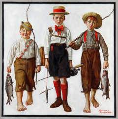 Catch, The by Norman Rockwell