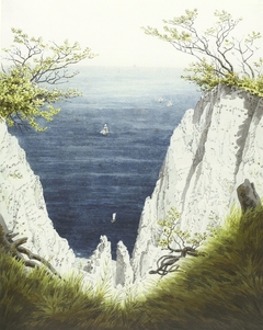 Chalk Cliffs at Ruegen by Caspar David Friedrich