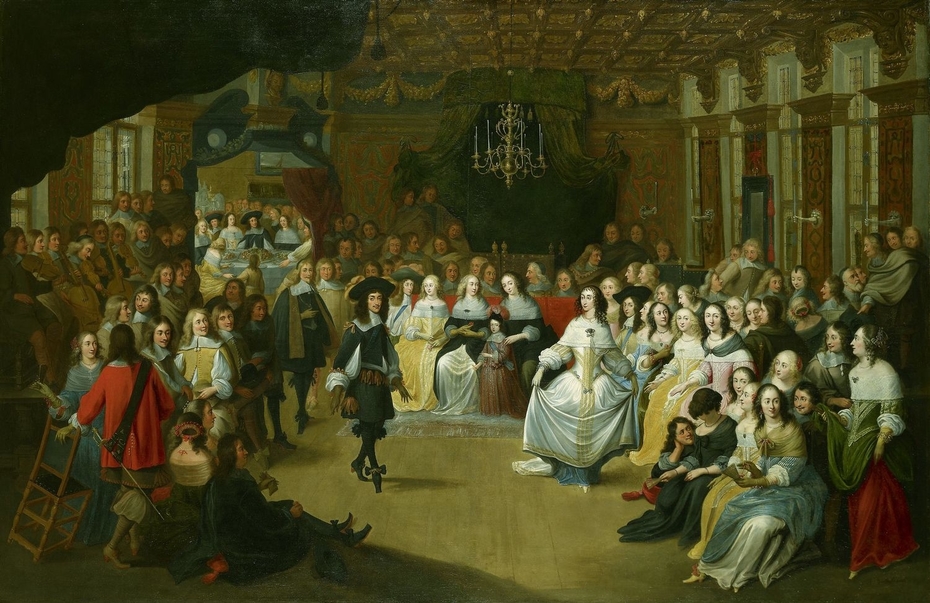 Charles II dancing at a Ball at Court
