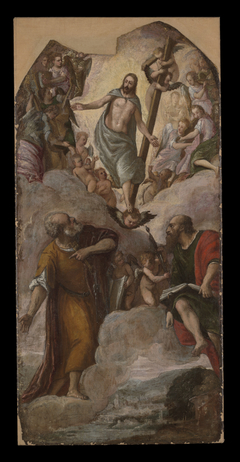 Christ in Glory Appearing to Saints Peter and Paul by anonymous painter