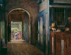 Christening in Tanum Church by Harriet Backer