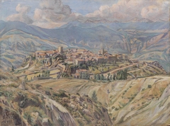 Cività d'Antino in the Abruzzi by Poul Simon Christiansen