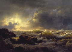 Clearing Up--Coast of Sicily by Andreas Achenbach
