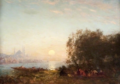 Constantinople, Sunset by Félix Ziem