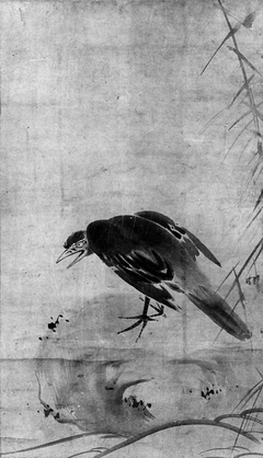 Crow on a Rock by Sesson Shukei