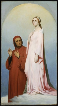 Dante and Beatrice by Ary Scheffer