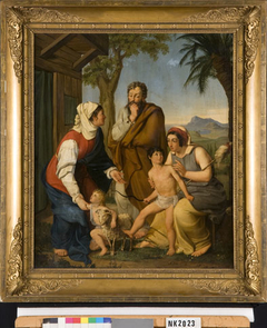 De Heilige Familie met Elisabeth en Johannes de Doper