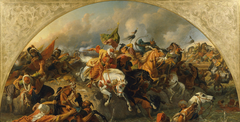 Die Schlacht bei Zenta 1697 by Karl von Blaas