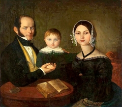 Family portrait by nieznany malarz polski