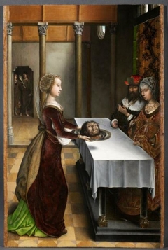 Feestmaal van Herodes by Juan de Flandes