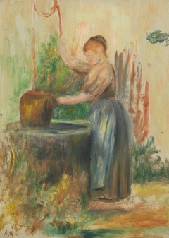 Femme au puits by Auguste Renoir