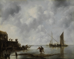 Fishing Boats in a Calm by Jan van de Cappelle