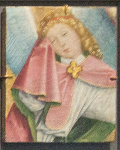 Fragment from the Liesborn High Altarpiece: Mourning Angel by Master of Liesborn