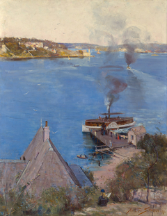 From McMahon's Point - fare one penny by Arthur Streeton