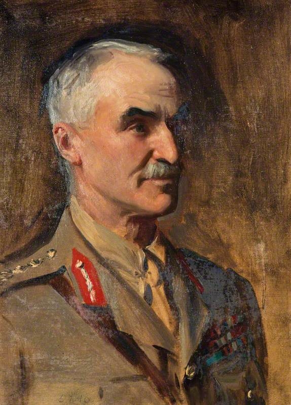 General Henry Sinclair, Baron Horne, 1861 - 1929. Soldier (Study for portrait in General Officers of World War I)