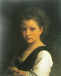 Girl with Violets