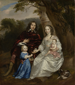 Govert van Slingelandt (1623-90), lord of Dubbeldam. With his first wife Christina van Beveren and their two sons