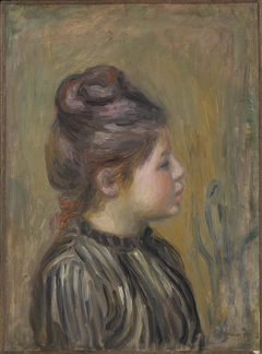 Head of a Girl by Auguste Renoir