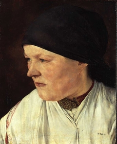 Head of a peasant girl