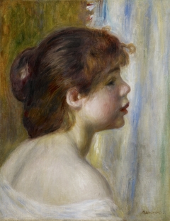 Head of a Young Woman by Auguste Renoir