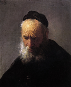 Head of an Old Man in a Cap by Rembrandt