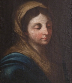 Head of the Madonna by manner of Carlo Maratta