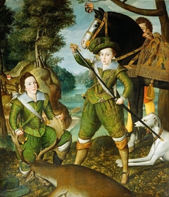 Henry, Prince of Wales with Robert Devereux, 3rd Earl of Essex in the Hunting Field