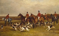 Her Majesty's Buckhounds with the Earl of Hardwicke, Huntsmen and Whips by William H Hopkins