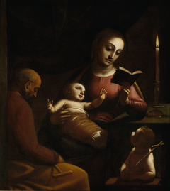 Holy Family with St John the Baptist by Luca Cambiaso