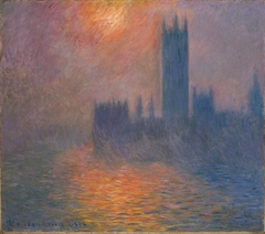 Houses of Parliament, sunset