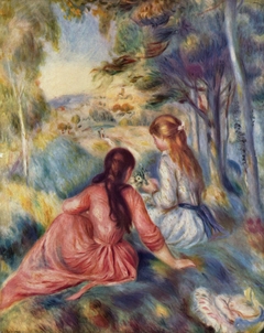 In the Meadow by Auguste Renoir