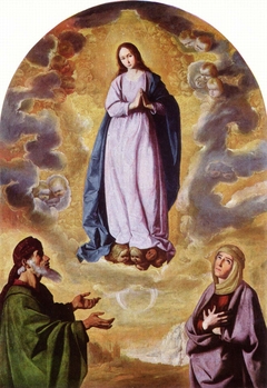 Inmaculada con san Joaquín y santa Ana (Zurbarán) by Francisco de Zurbarán