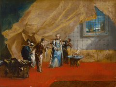Interior: A Sultana taking Coffee in the Harem by Giovanni Antonio Guardi
