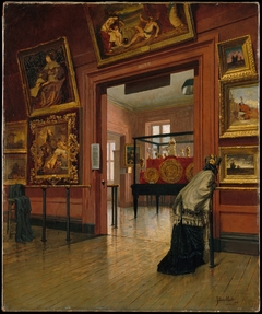 Interior View of The Metropolitan Museum of Art when in Fourteenth Street by Frank Waller
