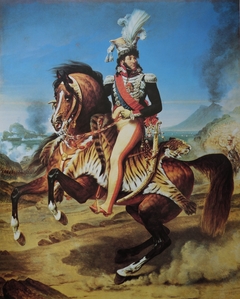 Joachim Murat, roi de Naples, portrait équestre by Antoine-Jean Gros