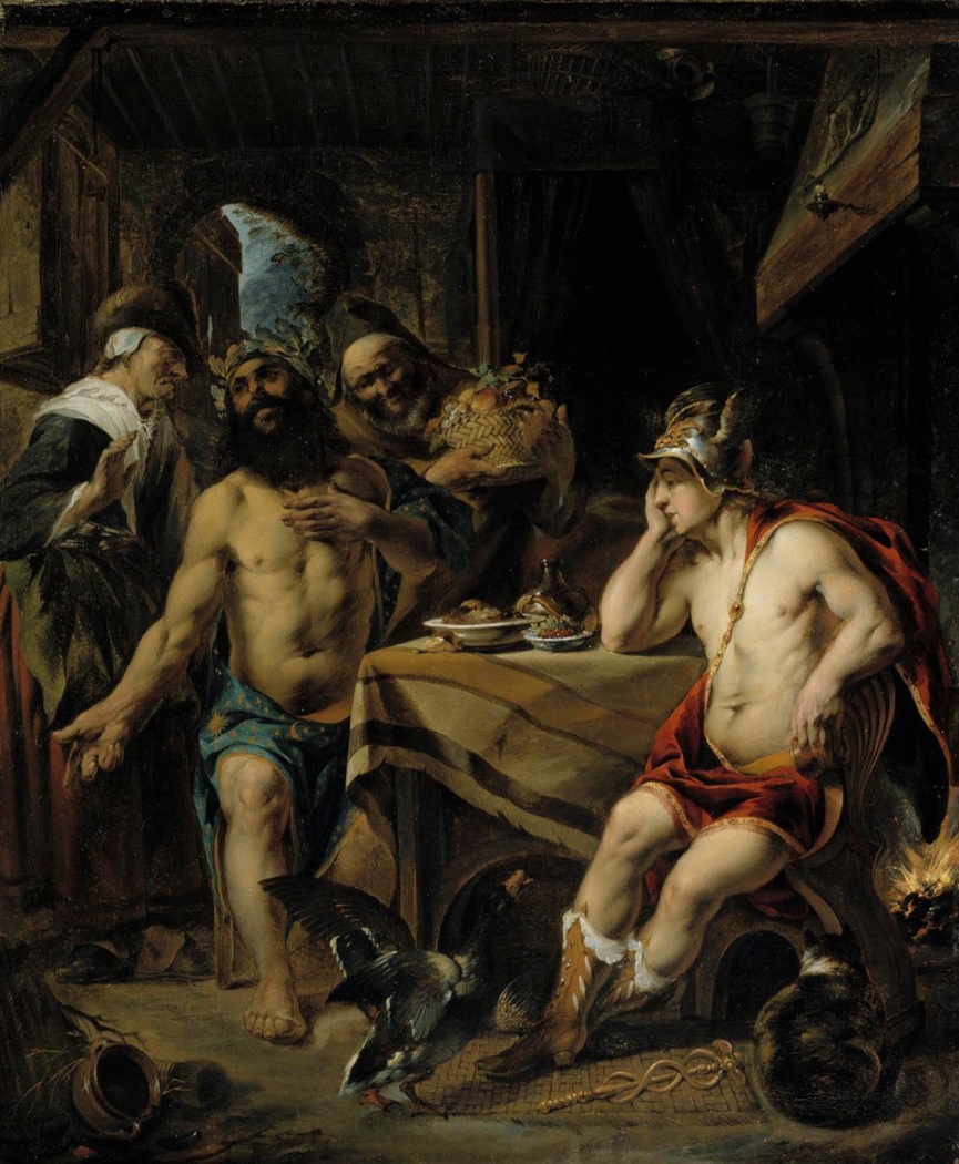 Jupiter and Mercury visiting Filemon and Baucis