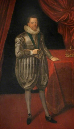 King James I (James VI of Scotland) (1566–1625) by after Paulus van Somer the elder