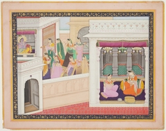 Krishna and Radha: Court Scene by Anonymous