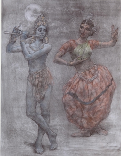 Krishna and Radha by Ted Seth Jacobs