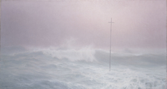 La Croix dans la brume, Bretagne by Henry Brokman
