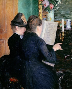 La Leçon de piano by Gustave Caillebotte