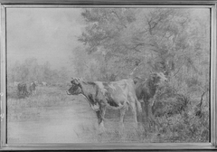 Landscape with Cattle by Charles Franklin Pierce