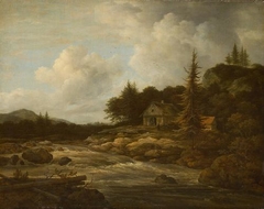 Landscape with Mountain Stream by Jacob van Ruisdael