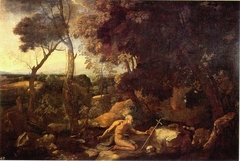 Landscape with Saint Paul the Hermit by Nicolas Poussin