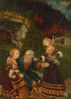 Lot and his daughters by Wolfgang Krodel