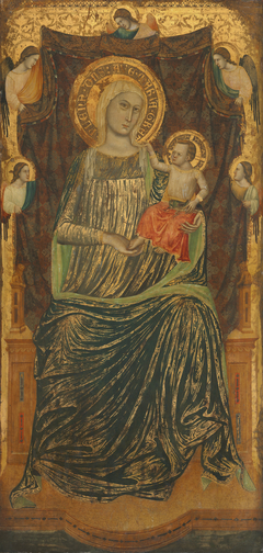 Madonna and Child with Five Angels by Giovanni Baronzio