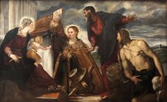 Madonna and Child with Saints by Jacopo Tintoretto