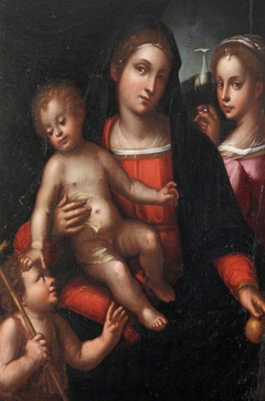 Madonna and Child with the Infant John the Baptist and the Magdalen by Anonymous